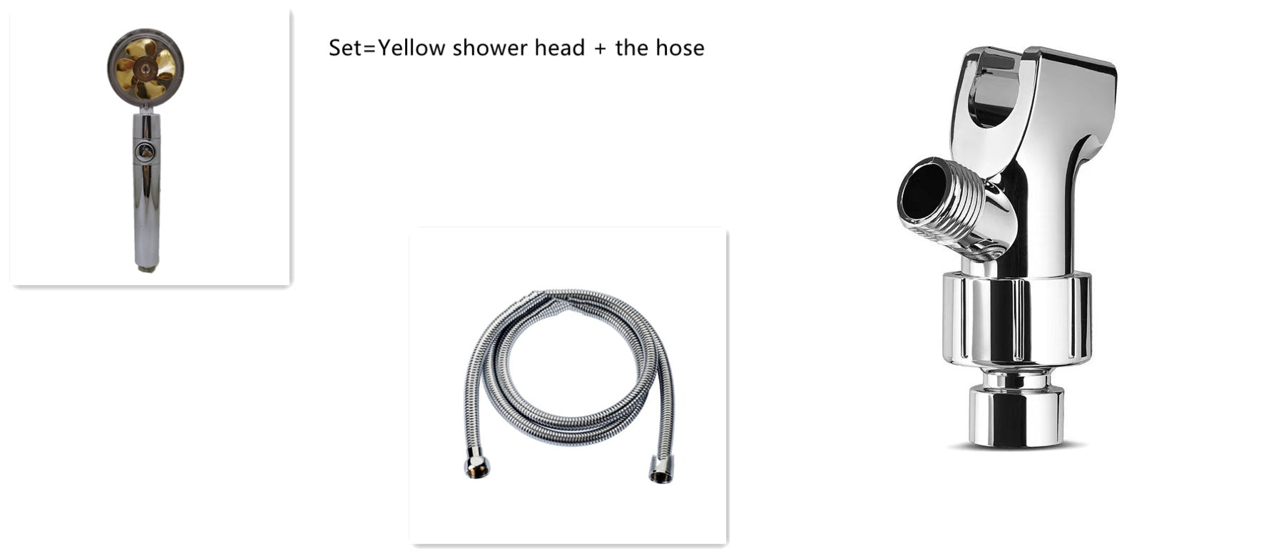 Shower Head Water flow 360 Degrees Rotating With Small Fan ABS Rain High Pressure Spray Nozzle Bathroom Accessories - Hiccupzz
