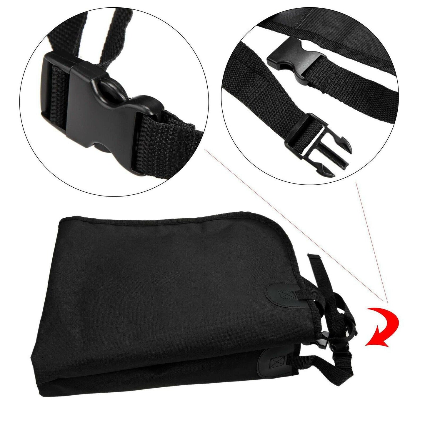 Seat Cover Rear Back Car Pet Dog Travel Waterproof Bench Protector Luxury -Black - Hiccupzz
