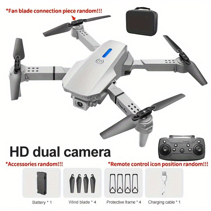 Foldable KBDFA E88 Drone with HD Camera, Obstacle Avoidance, and WIFI Control - Hiccupzz
