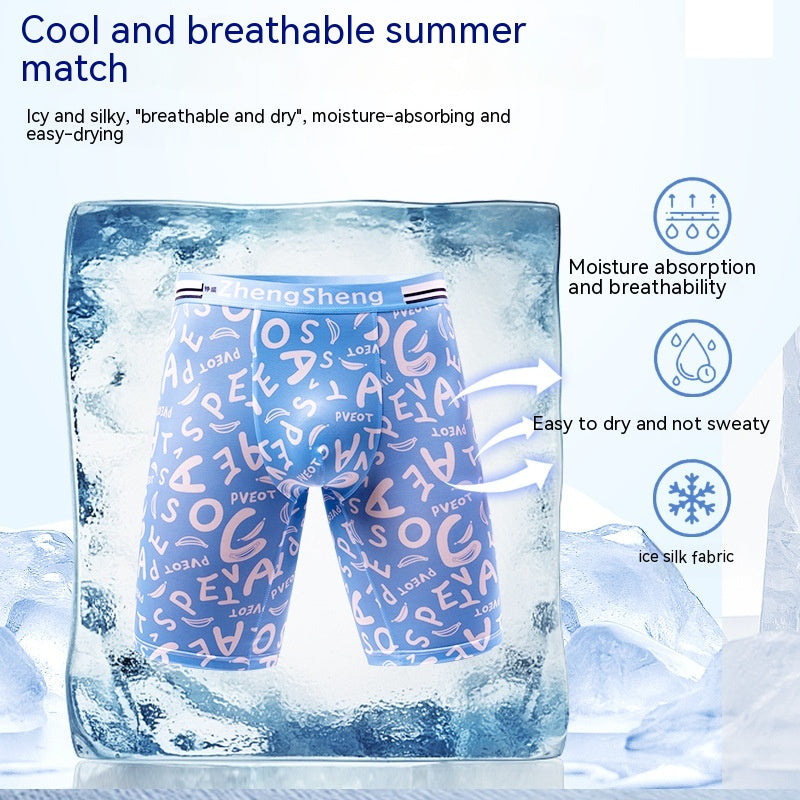 Men's Boxers Ice Silk Underwear - Hiccupzz