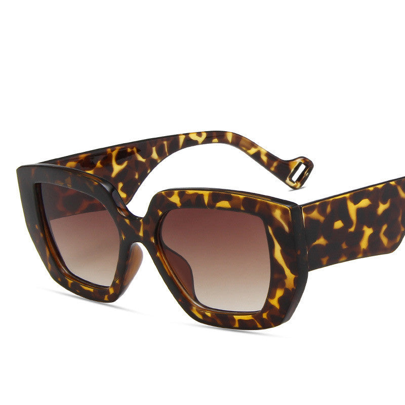 Side Sunglasses Personality Polygon Contrast Sunglasses Retro Sunglasses - Hiccupzz
