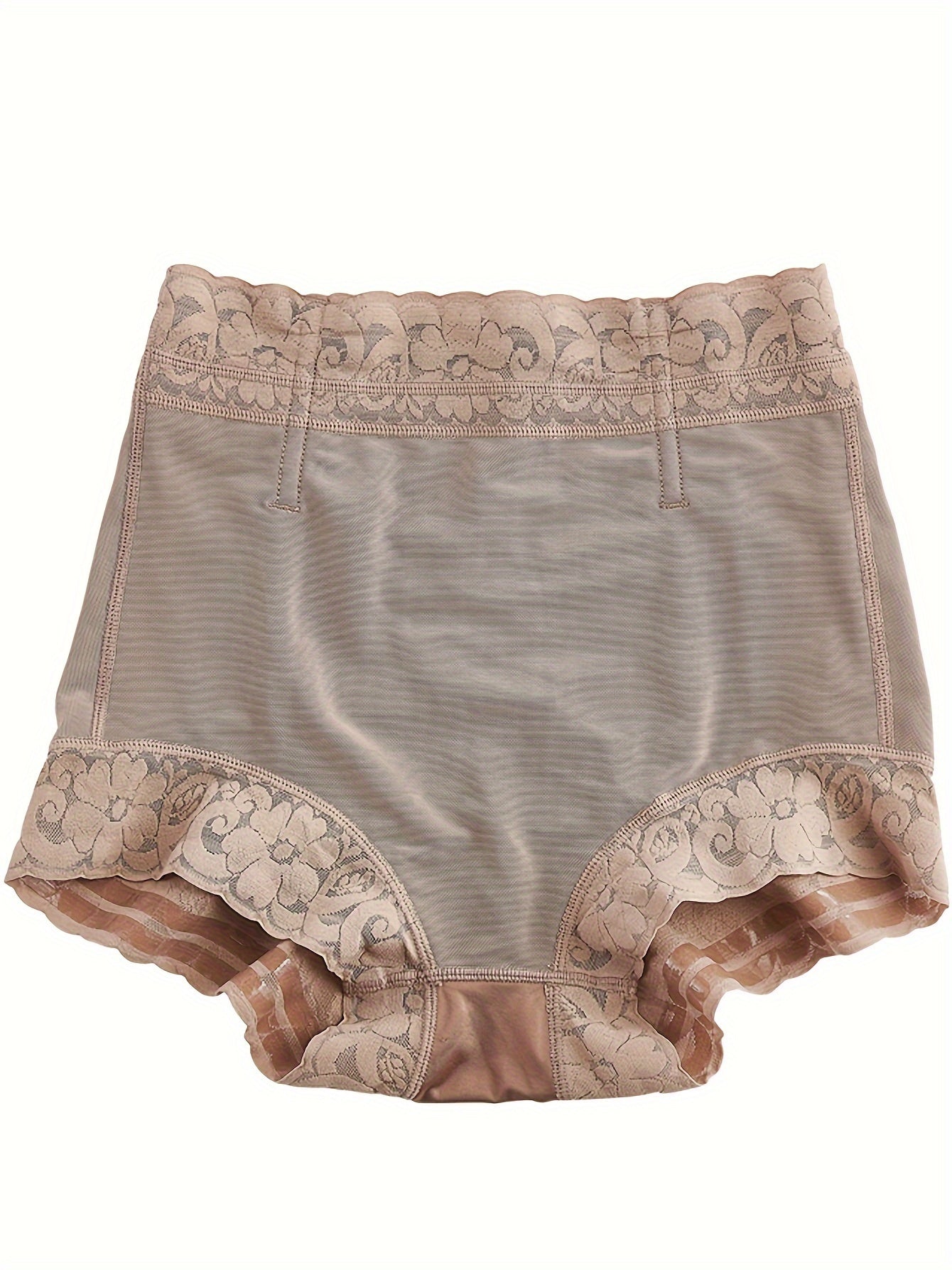Lace Trim Sculpting Panties, Comfy & Breathable Butt Lifting Panties, Women's Lingerie & Underwear - Hiccupzz