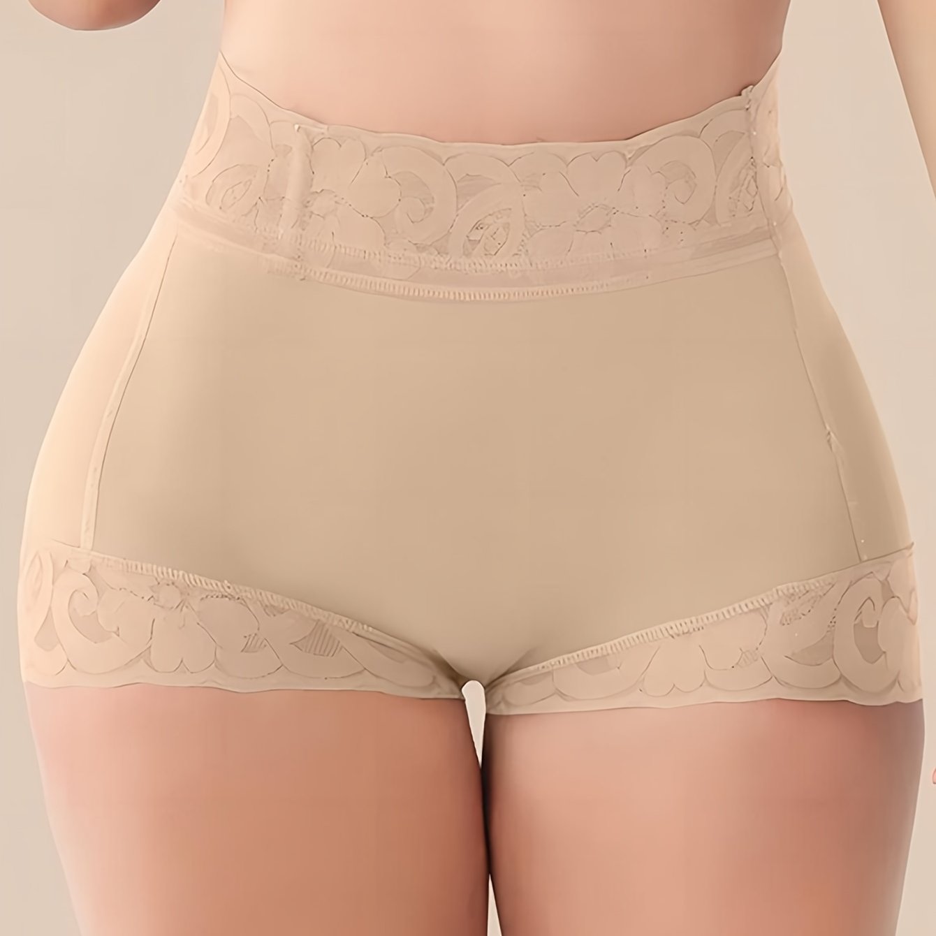 Lace Trim Sculpting Panties, Comfy & Breathable Butt Lifting Panties, Women's Lingerie & Underwear - Hiccupzz