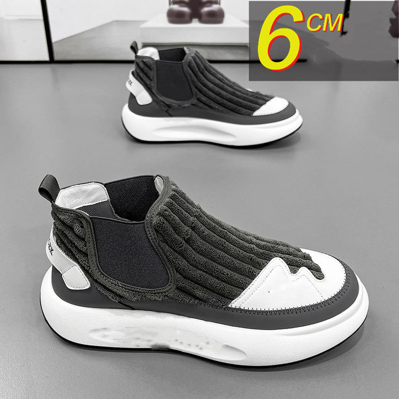 Men's Casual All Match High Top Corduroy Cloth Shoes - Hiccupzz