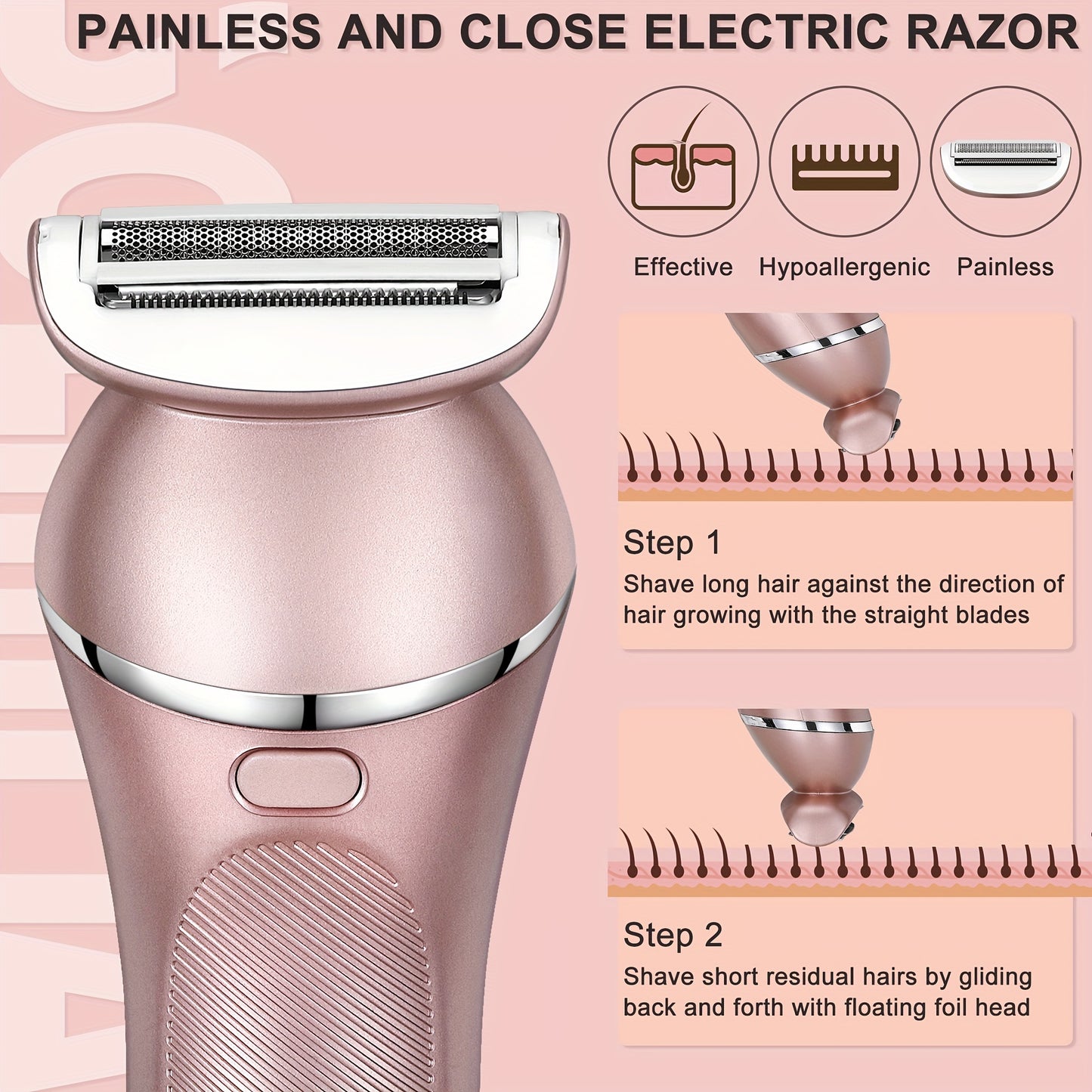 Multifunctional Electric Shaver For Women, Household Epilator, Painless Electric Razor, Gifts For Women, Mother's Day Gift - Hiccupzz