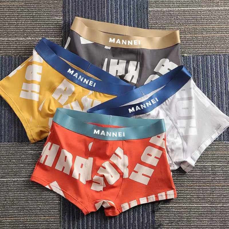 Flat Corner Antibacterial Breathable Trend Boys Youth Boxer Shorts - Hiccupzz