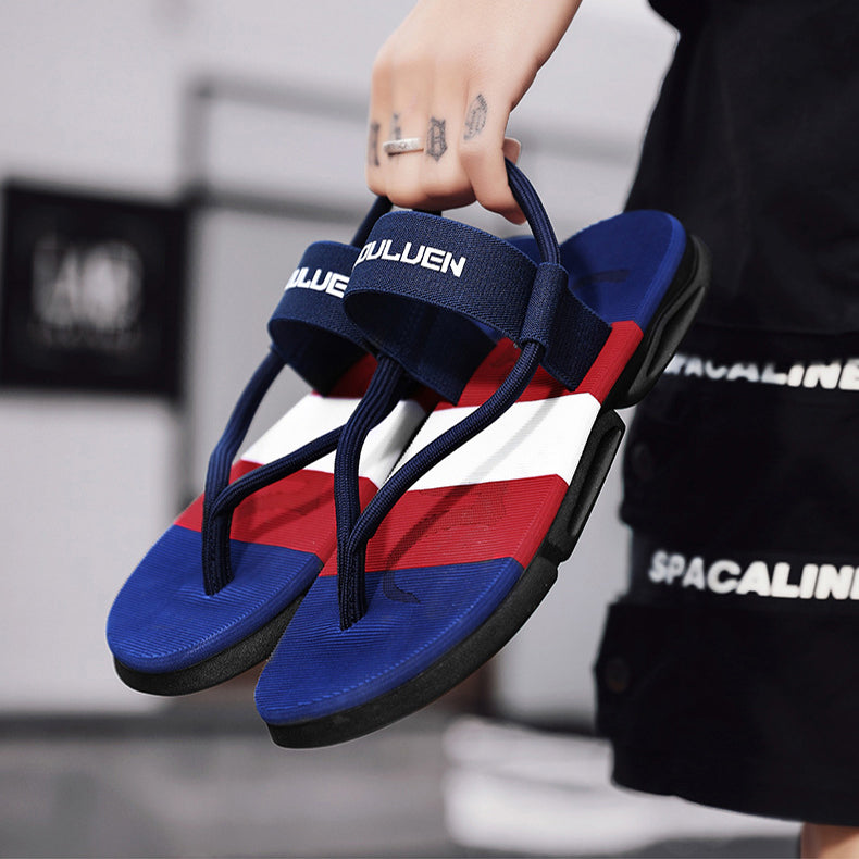 Men Sandals Outdoor Sport Flip Flops Comfort Casual Thong Beach Shoes - Hiccupzz