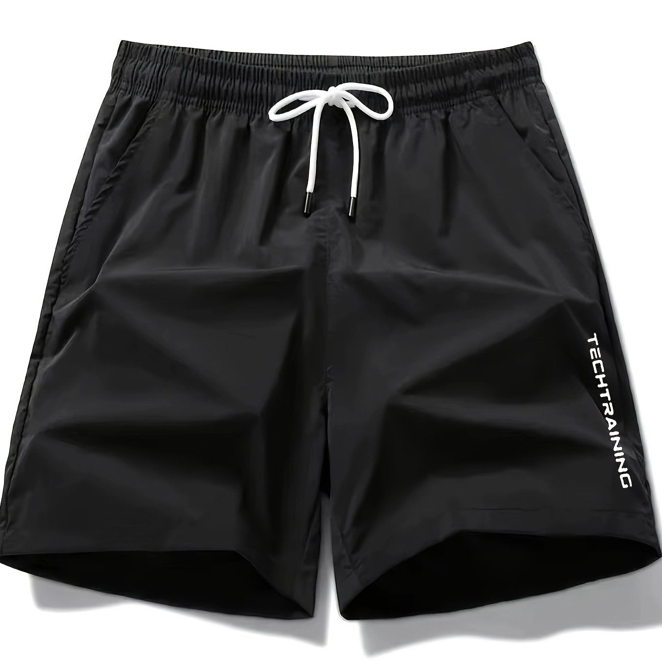 Men's Casual Loose Fit Active Shorts, Chic Letter Print Sports Shorts For Summer - Hiccupzz