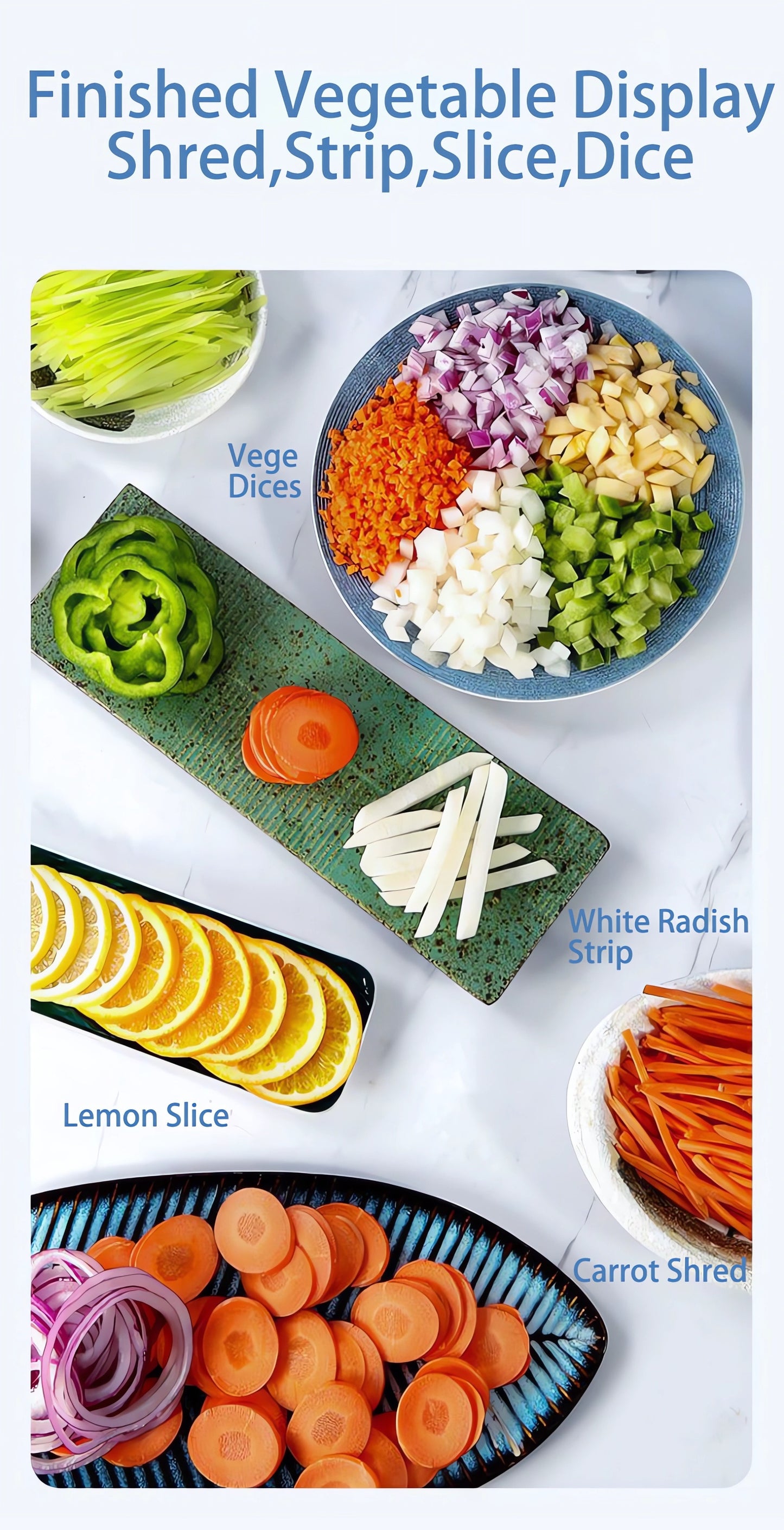 Vegetable Slicer & Food Grater Set – Manual Kitchen Tool - Hiccupzz