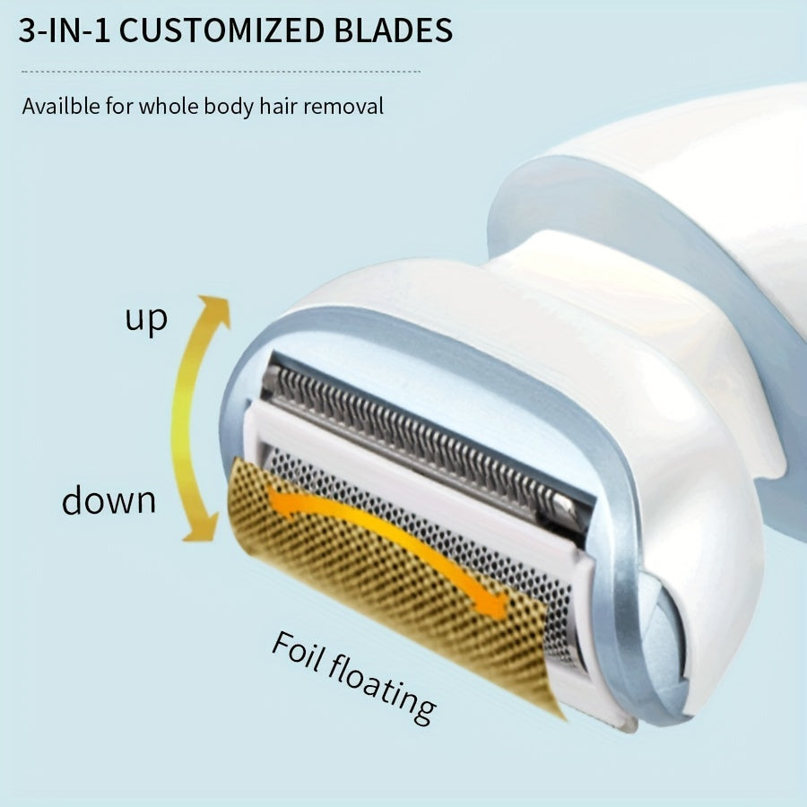 digital light electric shaver for women - Hiccupzz