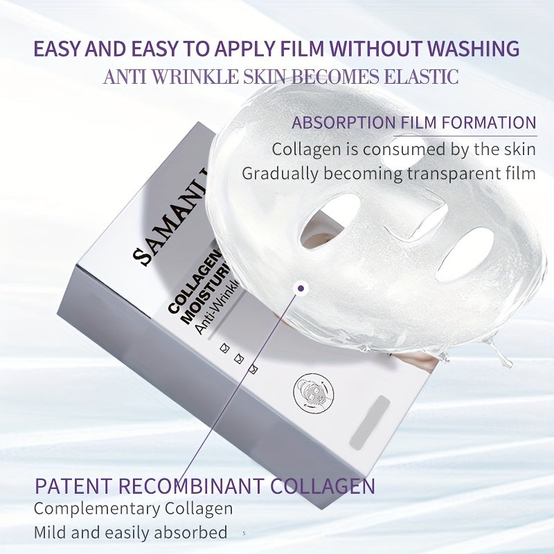 Anti-Aging Collagen Mask 5g x 20pcs - Deep Nourishment, Firming, Wrinkle Smoothing - Hiccupzz