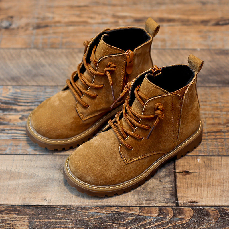 Boys Single Boots Boots Children Martin Boots Black Army Boots Summer High Boots Big Boys - Hiccupzz