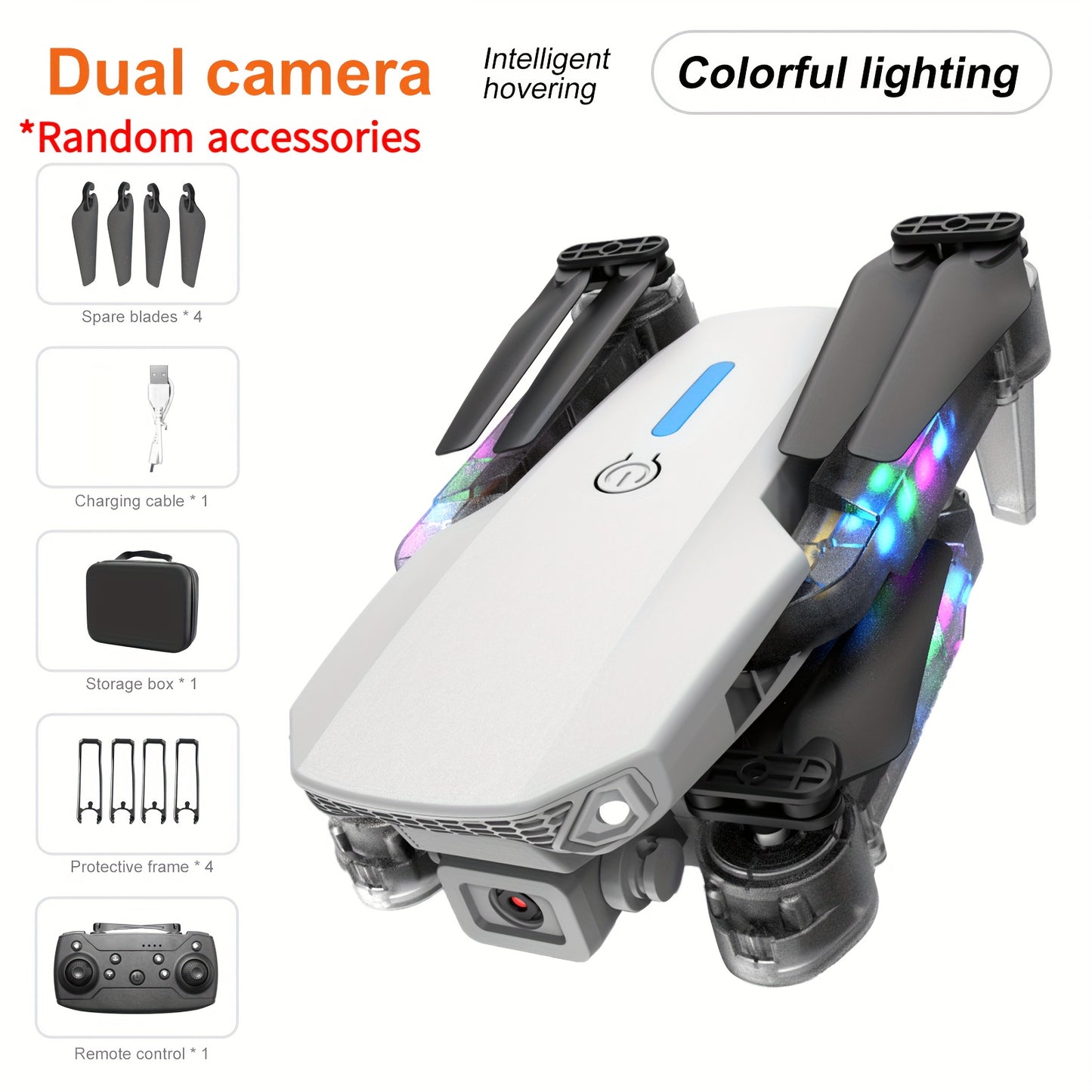 Foldable KBDFA E88 Drone with HD Camera, Obstacle Avoidance, and WIFI Control - Hiccupzz