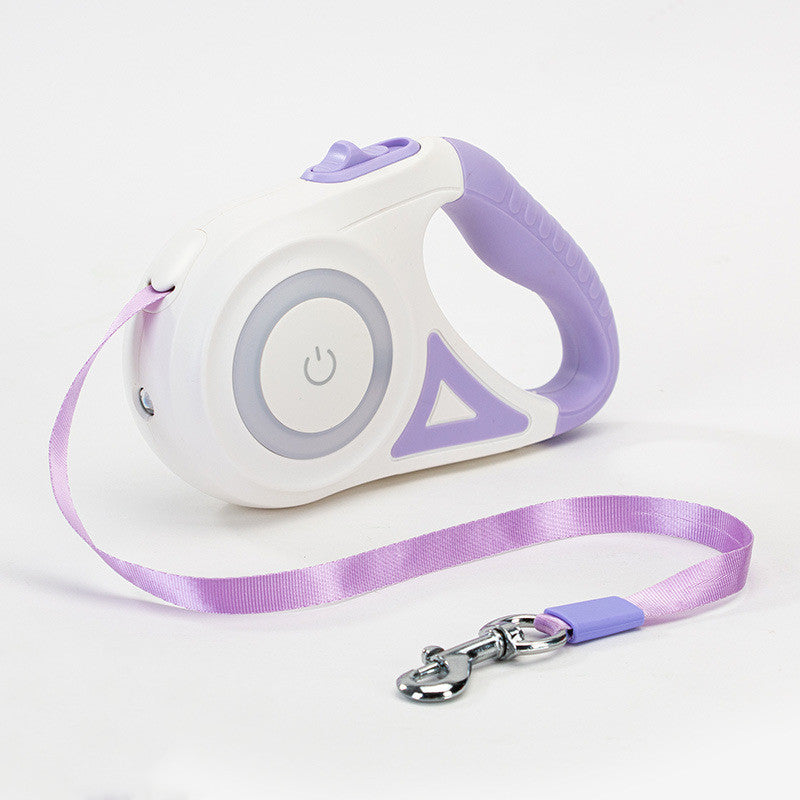 Dog Leash Retractable Leash And Dog Collar Spotlight Automatic Pet Dog Cat Traction Rope For Small Medium Dogs Pet Product - Hiccupzz