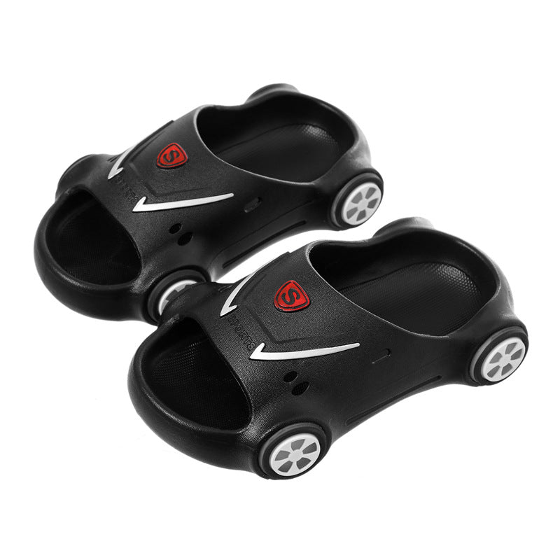 Kids Glowing Slippers Cartoon Car Sandals Children Sandals Anti Slip Boys Girls Luminous Slippers Summer Beach Shoes - Hiccupzz