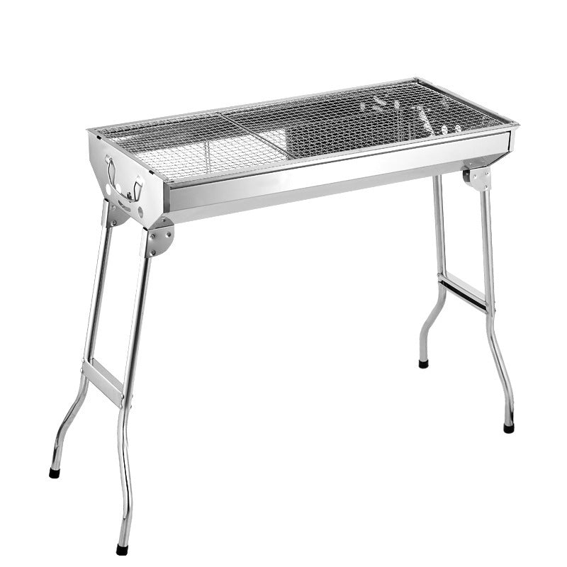 Foldable BBQ Grill Outdoor Stainless Steel Barbecue Tool - Hiccupzz