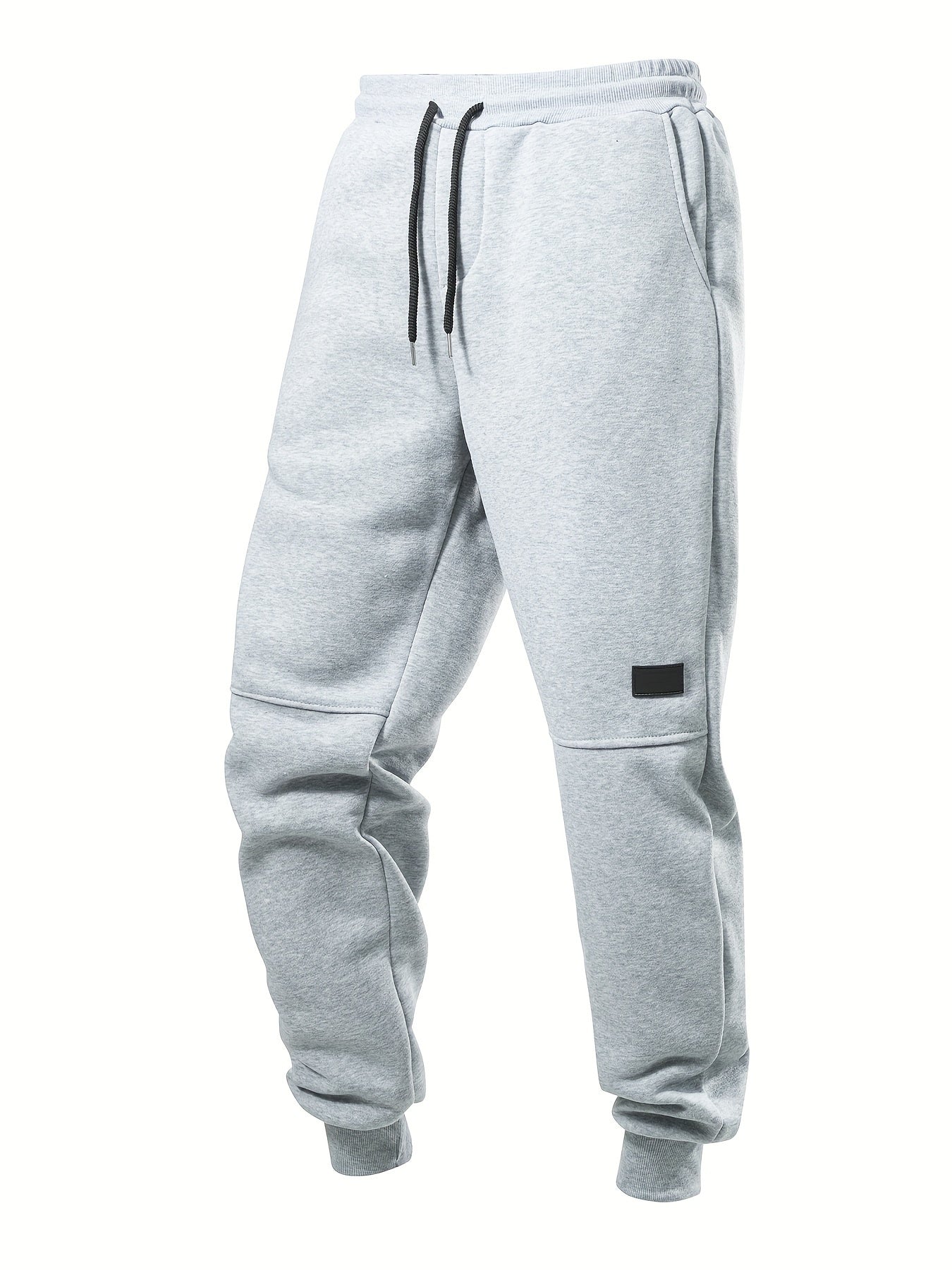 3-Pack Men's Solid Color Drawstring Joggers, Casual Sport Pants with Pockets - Hiccupzz