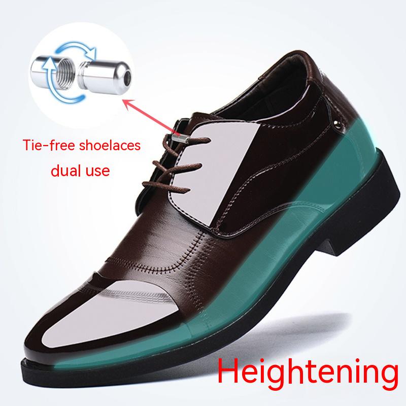 Men's Leather Shoes Casual Photo Increase - Hiccupzz