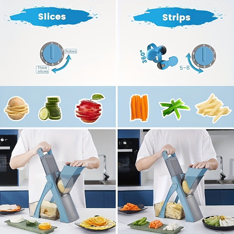 Vegetable Slicer & Food Grater Set – Manual Kitchen Tool - Hiccupzz