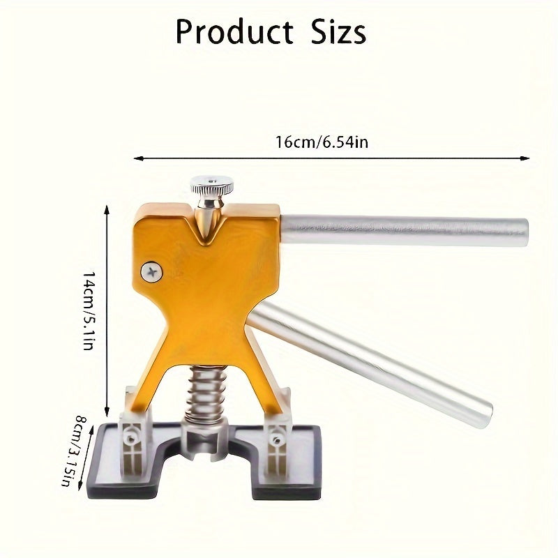 1 Set Quick Repair of Car Dents - Unpainted Body Dent Repair Tool Kit with Handle Tags and Pads