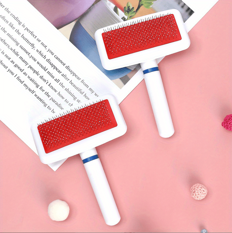 Pet Hair Removal Comb Float Hair Removal Slicker Brush For Dog And Cat Grooming Tool - Hiccupzz