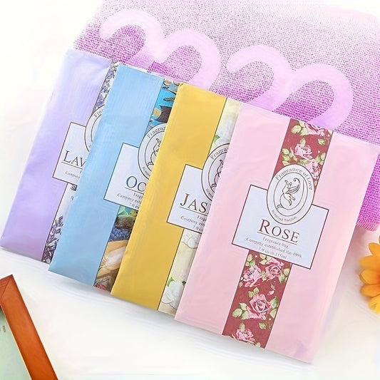 4pcs Lavender Fragrance Bag, Wardrobe Fragrance Bag, Long-lasting Flowy Fragrance, Small Fragrance Bag, Fresh Bedroom Room Decor - Hiccupzz