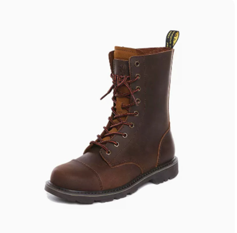 Outdoor Motorcycle Riding High Barrel Martin Boots - Hiccupzz