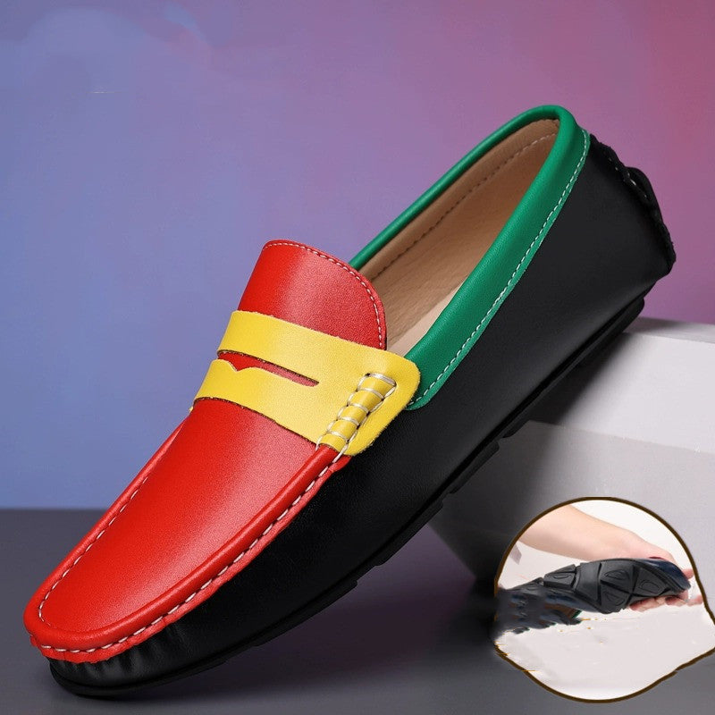 Soft Sole Breathable Genuine Leather Bean Shoes For Men - Hiccupzz