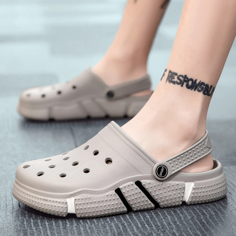 Men Sandals Summer Hole Shoes Beach Slippers - Hiccupzz
