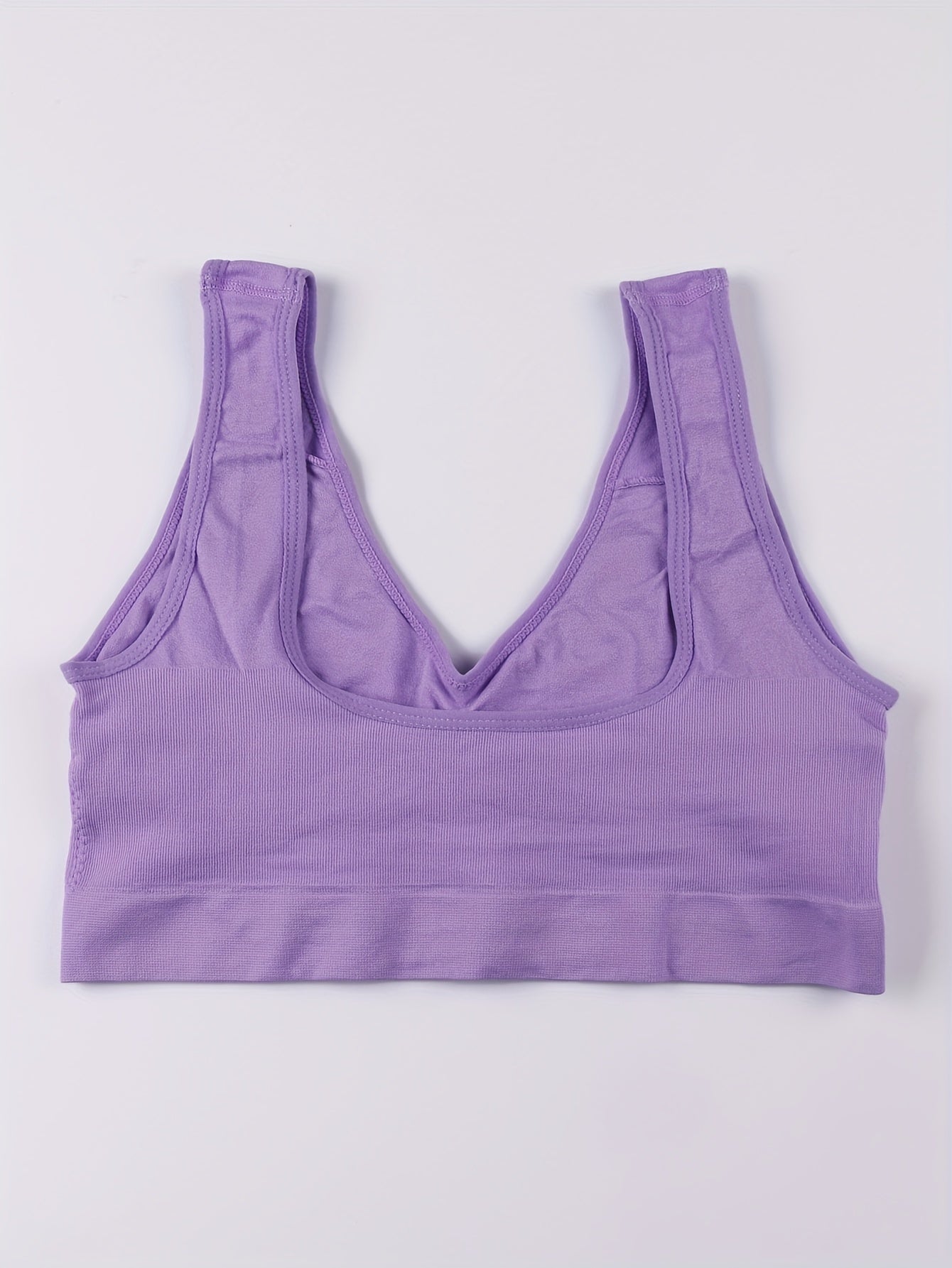8pcs Plus Size Seamless Sports Bras - Wide Strap, Comfy, Breathable Bralette for Activewear - Hiccupzz