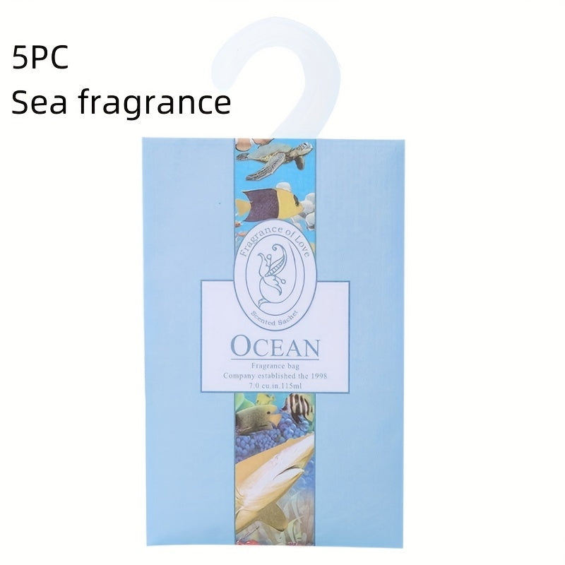 5pcs Hanging Perfume Wardrobe Sachet Sachet Wardrobe Mildew - Hiccupzz
