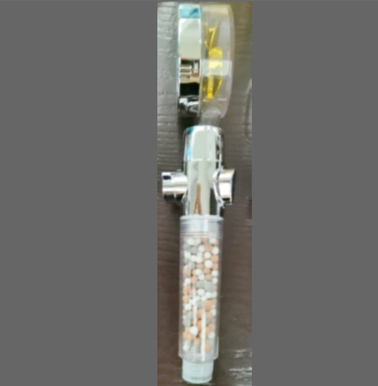 Shower Head Water flow 360 Degrees Rotating With Small Fan ABS Rain High Pressure Spray Nozzle Bathroom Accessories - Hiccupzz