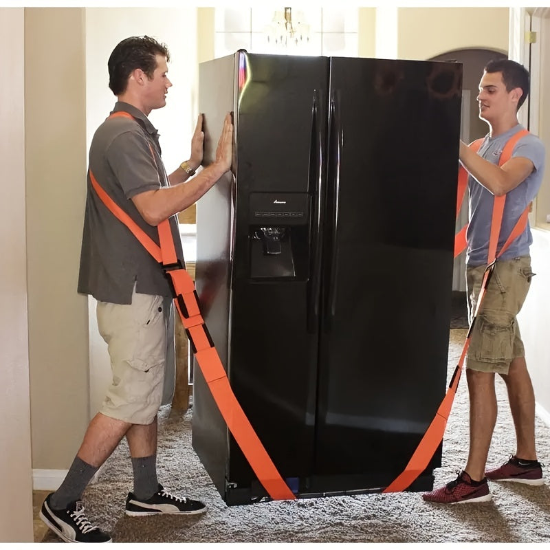 Heavy-Duty Nylon Lifting Strap Kit: Multifunctional Portable Carrier for Moving & Handling Tools, Home Storage & Organization - Hiccupzz