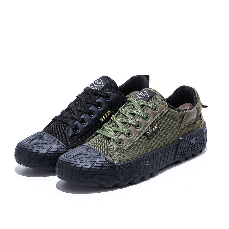 Men's Construction Site Labor Shoes, Wear-resistant And Breathable Canvas - Hiccupzz