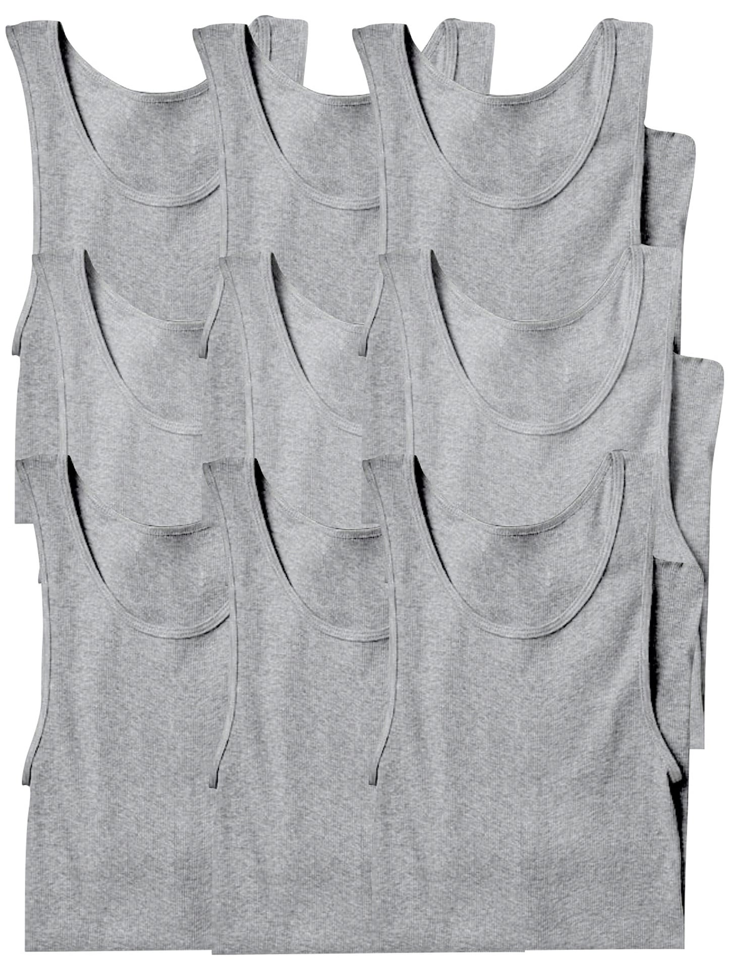 Men's Multi-Pack of Slim Fit Shallow Scoop Neck Undershirts - Hiccupzz