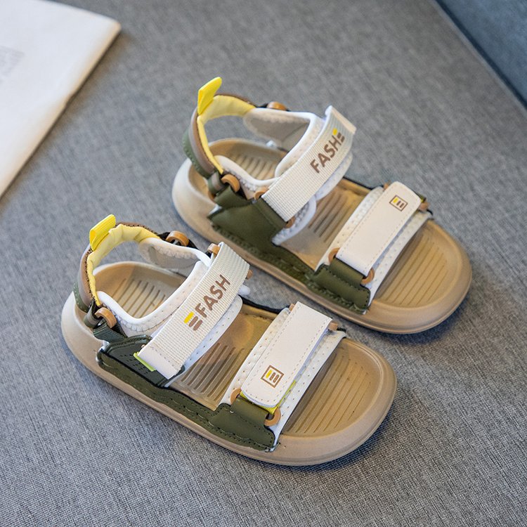 Children's Fashion Simple Soft Bottom Package Head Sandals - Hiccupzz