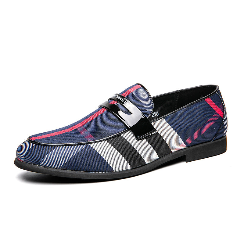 Spring Plaid British Pointed Casual Shoes - Hiccupzz