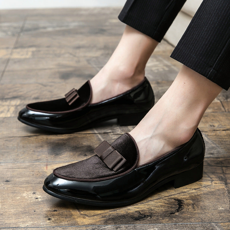 Large Size Men's Leather Shoes Pointed Toe Business Formal Wear Trend - Hiccupzz
