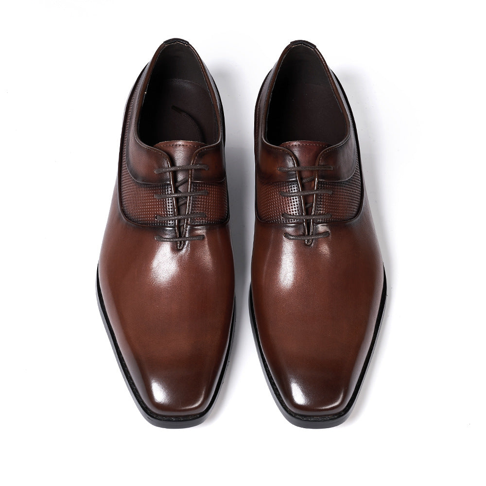 Pointed Toe Business Formal Wear Leather Shoes - Hiccupzz