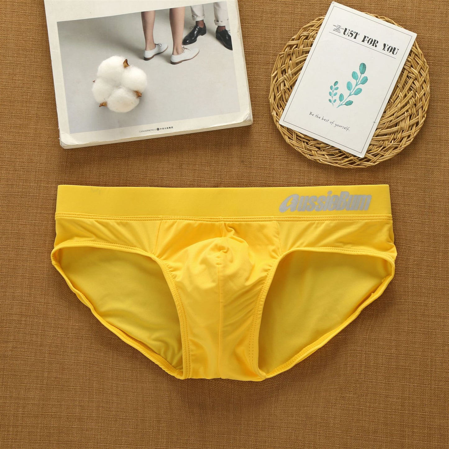 Men's Triangle Milk Silk Low Waist Elastic Three-dimensional Comfortable Underwear - Hiccupzz