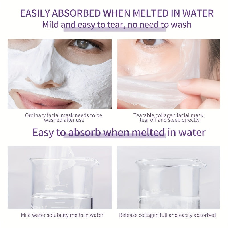 Anti-Aging Collagen Mask 5g x 20pcs - Deep Nourishment, Firming, Wrinkle Smoothing - Hiccupzz