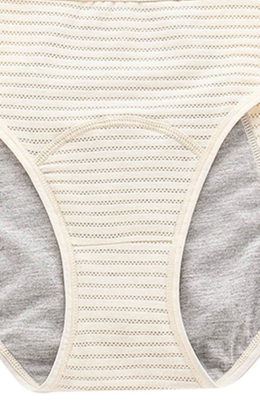 Women Breathable Striped Cotton Panties - Hiccupzz