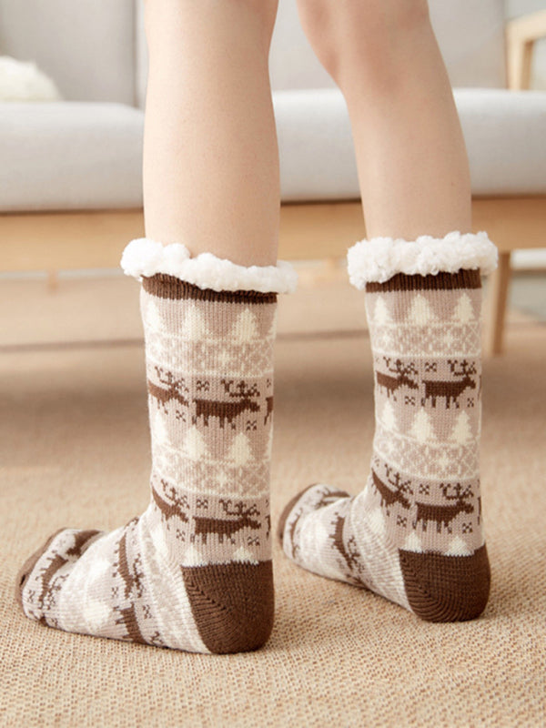Women's Festive Knit Patterned Soft Socks - Hiccupzz