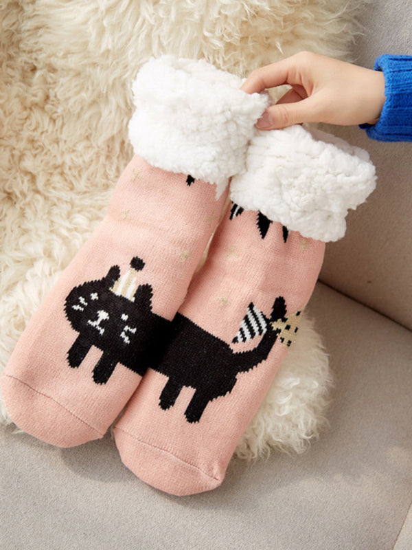 Women's Festive Knit Patterned Soft Socks - Hiccupzz
