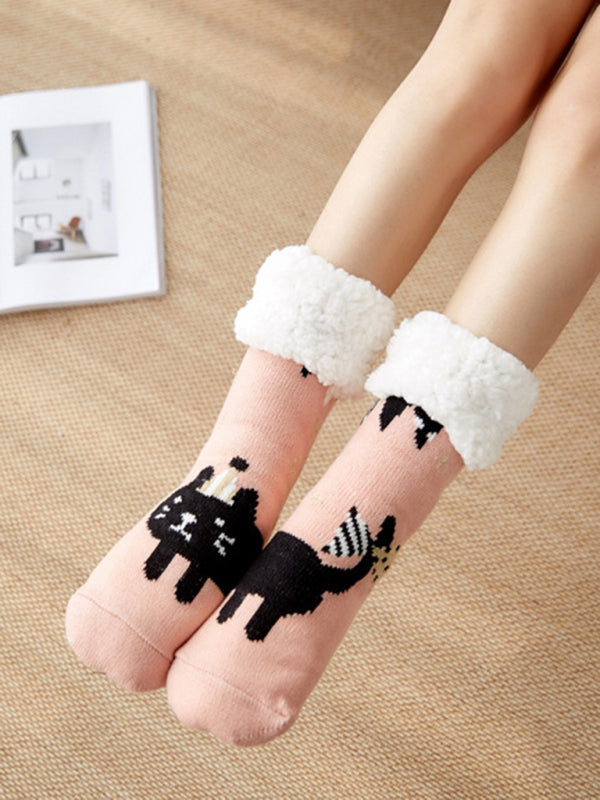 Women's Festive Knit Patterned Soft Socks - Hiccupzz