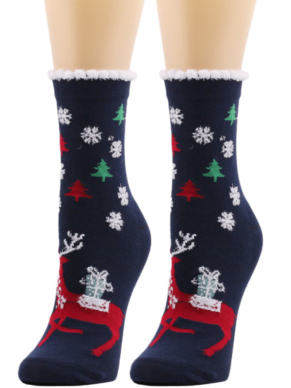 Women's Flower Socks Christmas Socks - Hiccupzz