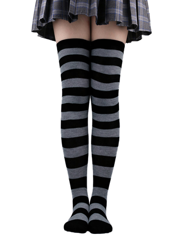 Women's Christmas Striped Two Tone Stockings - Hiccupzz