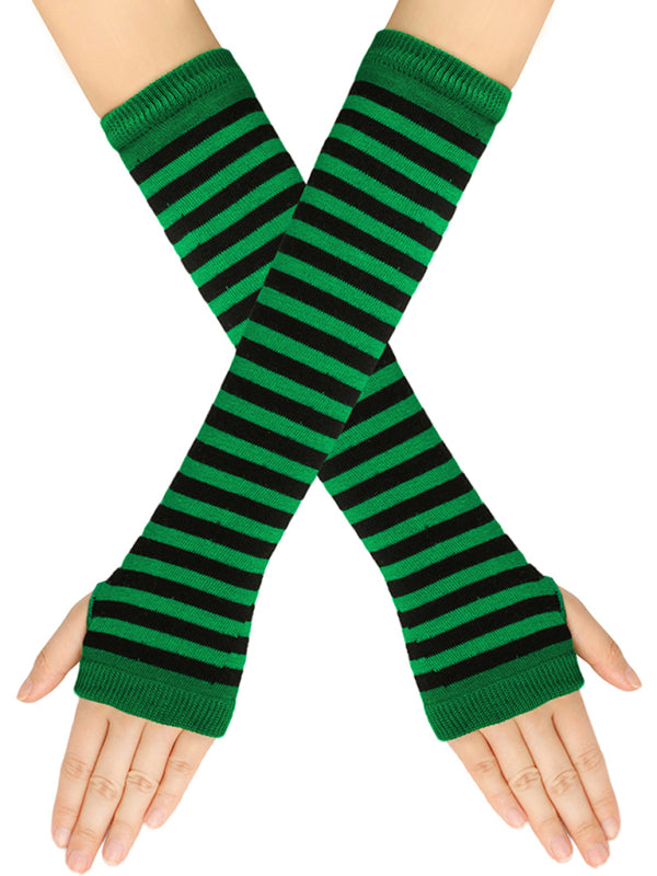 Women's Christmas Fingerless Over Elbow Gloves - Hiccupzz