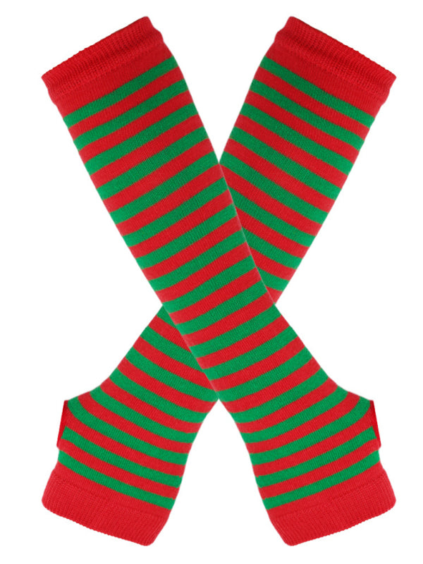 Women's Christmas Fingerless Over Elbow Gloves - Hiccupzz
