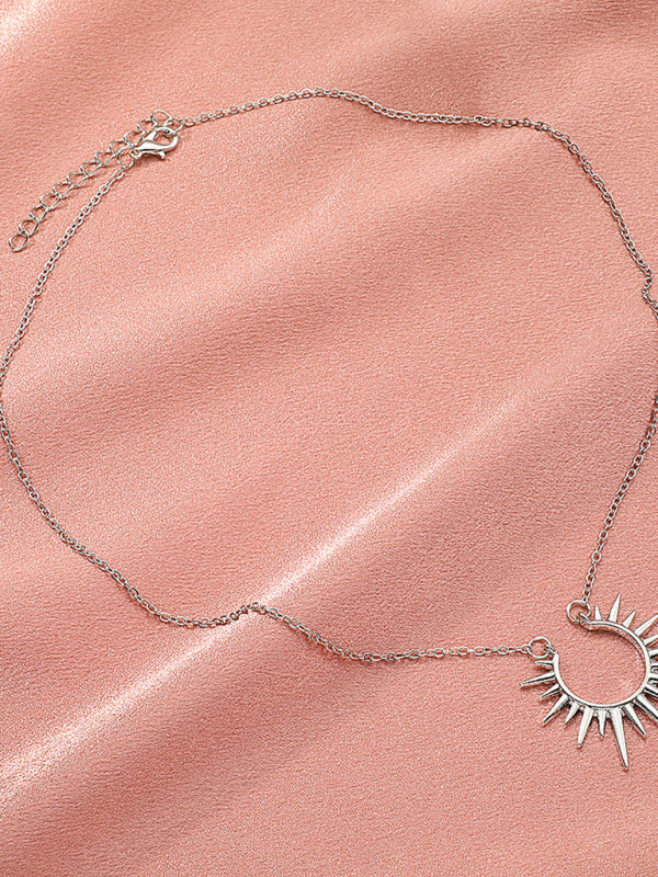 New Arrival Sunflower Pendant Necklace Retro Metal Clavicle Chain Fashion Creative Jewelry - Hiccupzz
